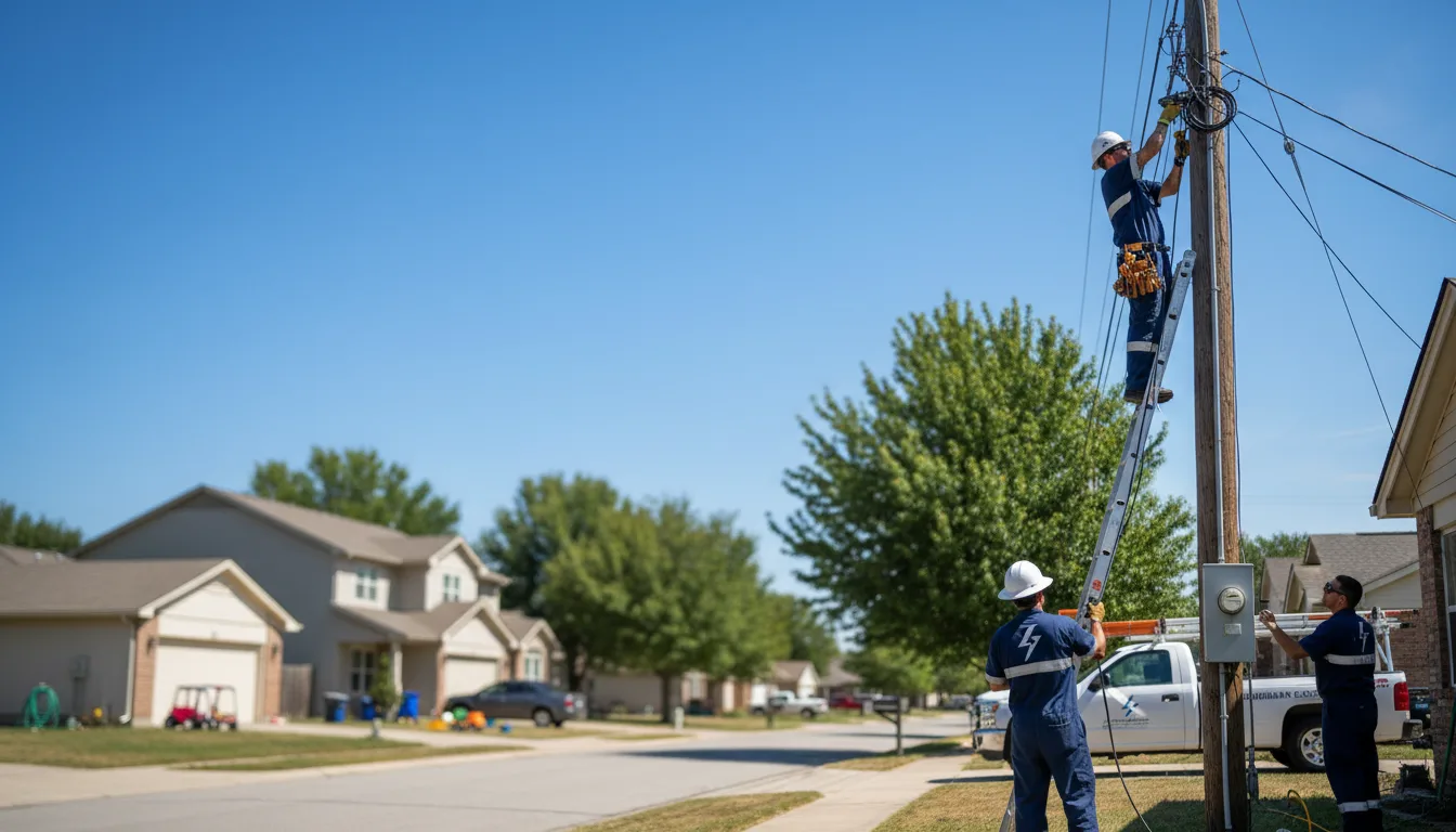 Residential electrician providing installation services in Bradford, IL